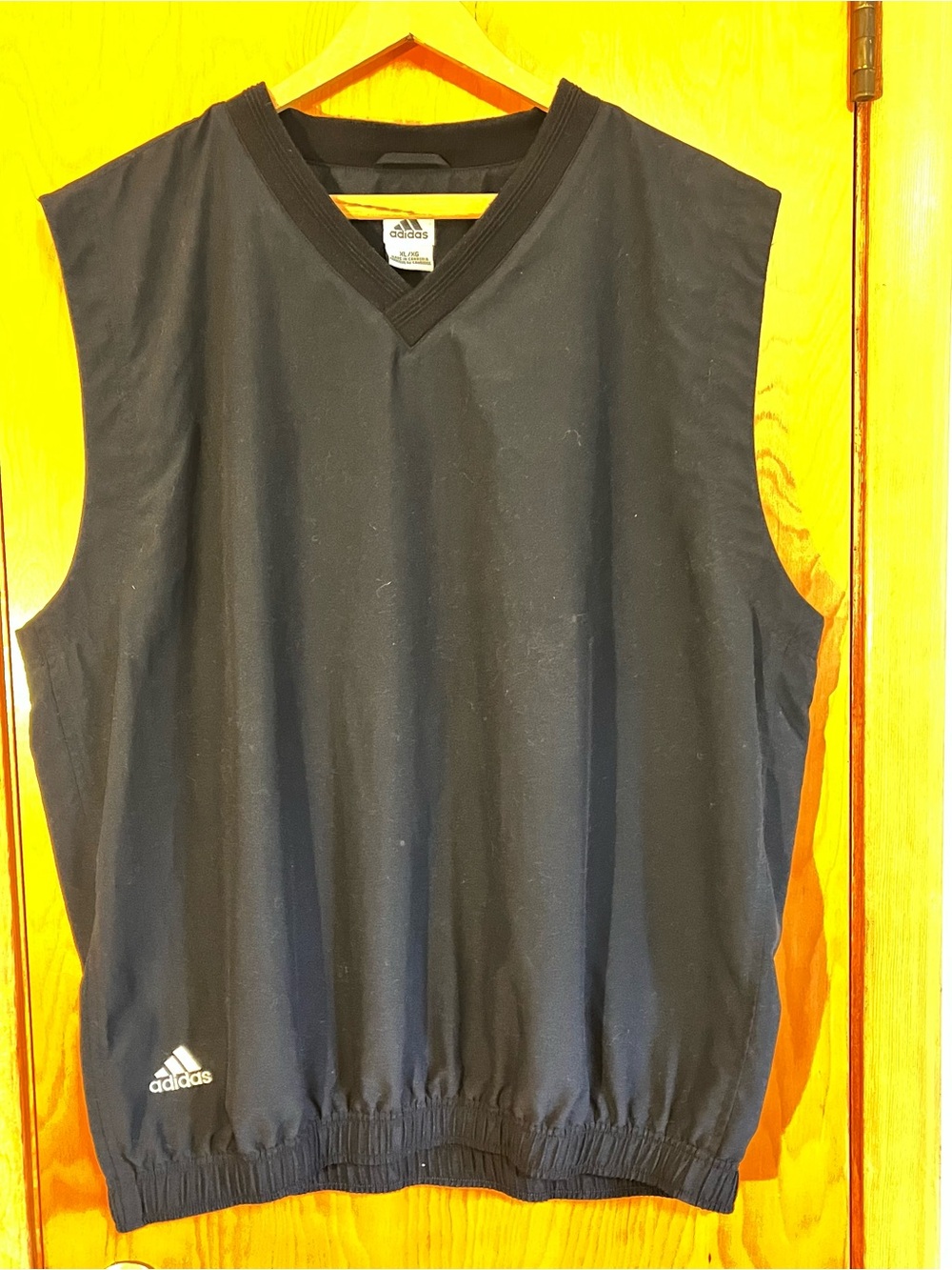 Vintage Adidas Pullover Vest Dark Navy Blue Mesh Lined Mens XL Y2K 2002